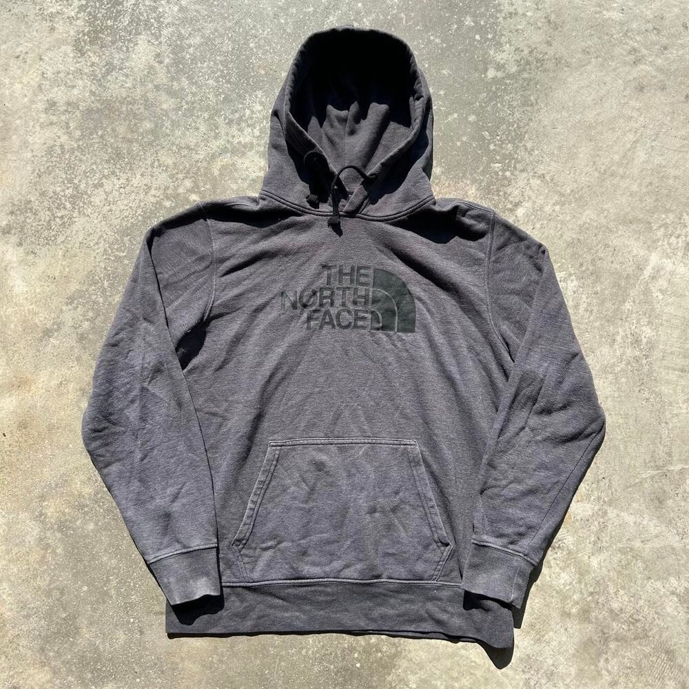 The-north-face Men's Grey and Black Hoodie